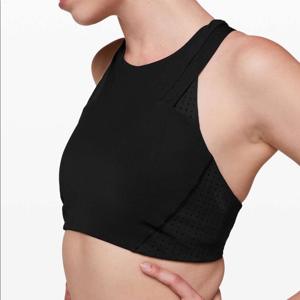 lululemon X soulcycle | Bootcamp Ready High Neck Bra Black 4 - Picture 6 of 7
